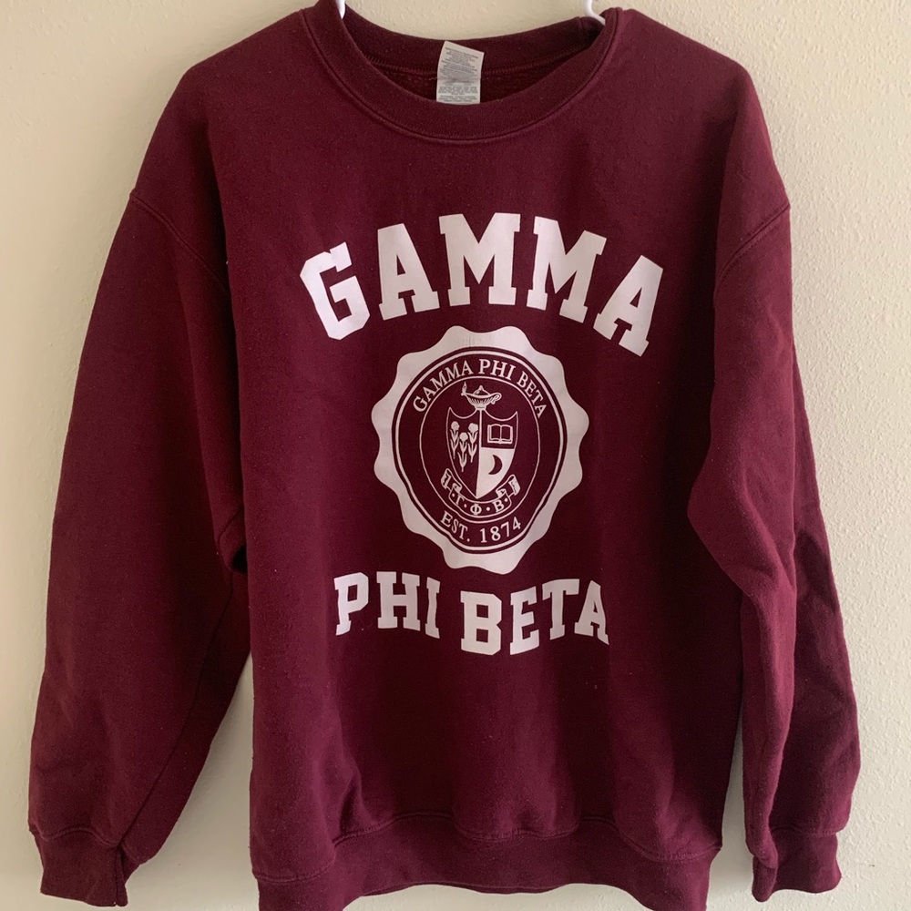 Maroon Gamma Phi Beta Sweatshirt